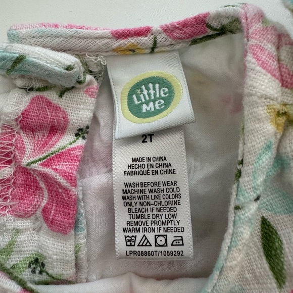 Little Me Floral Romper 2T - Picture 4 of 5